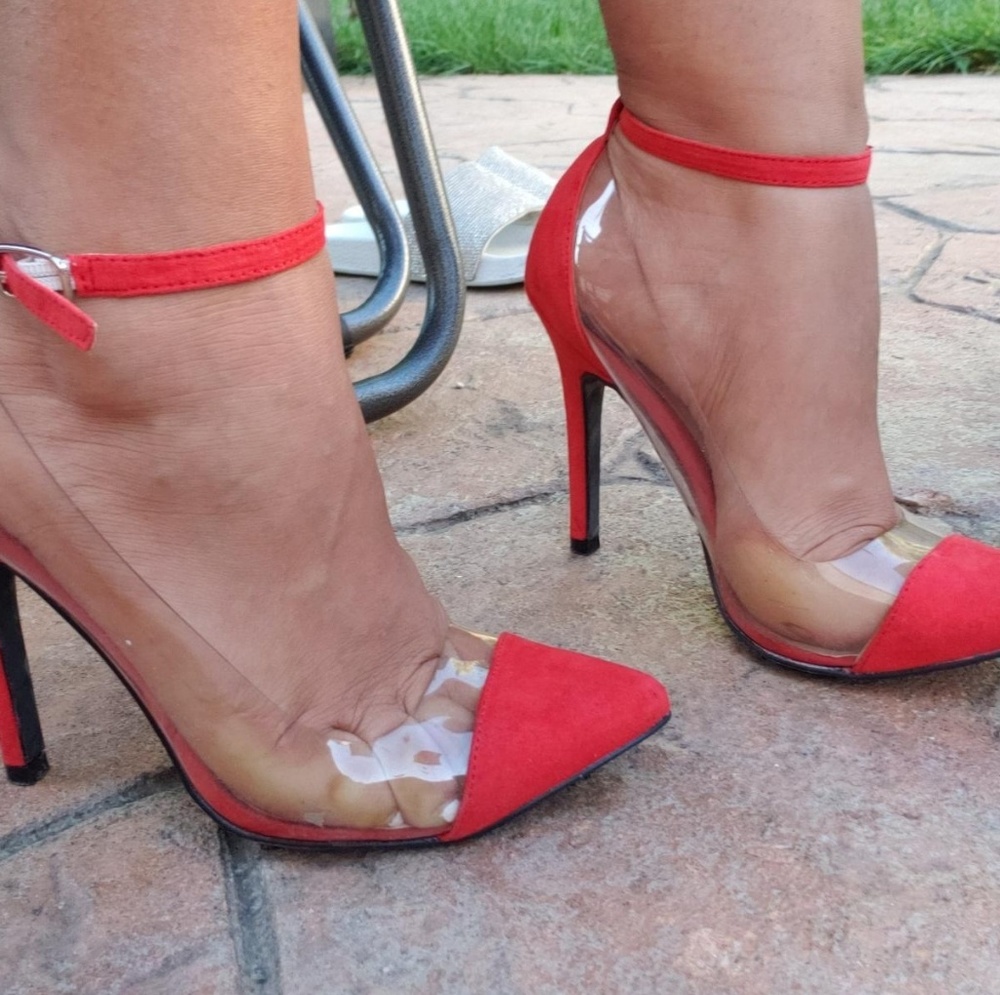 Red/orange heels